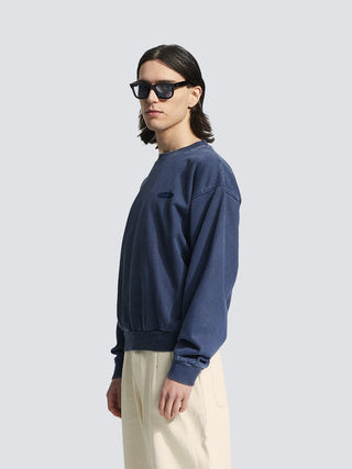 Distressed “F*ck Off I'm Gardening” Crewneck - Washed Midnight Blue