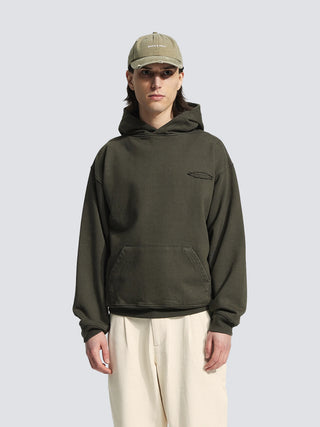 Cut & Sew “F*ck Off I'm Gardening” Hoodie - Washed Charcoal