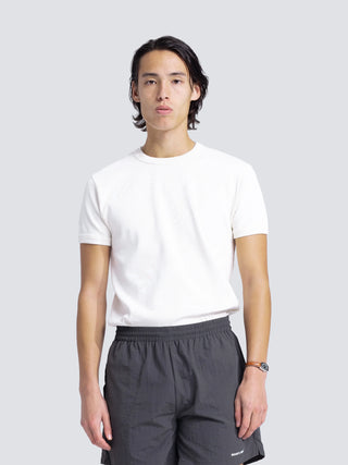 Heavy Rib T-Shirt Distressed - White