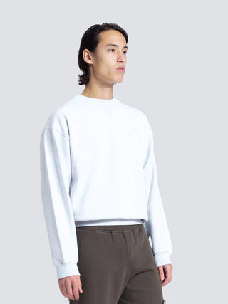 Cut & Sew “F*ck Off I'm Gardening” Crewneck - Grey Melange