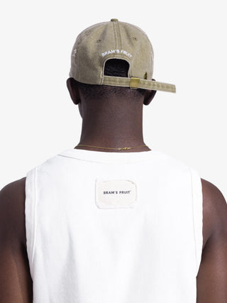 F*ck Off I'm Gardening Cap Distressed - Washed Olive Green