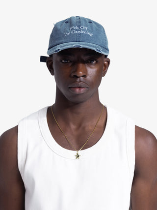 F*ck Off I'm Gardening Cap Distressed - Washed Navy