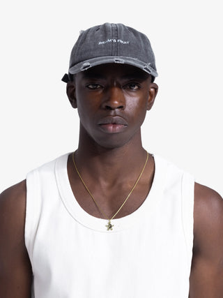 Logo Cap Distressed - Washed Charcoal