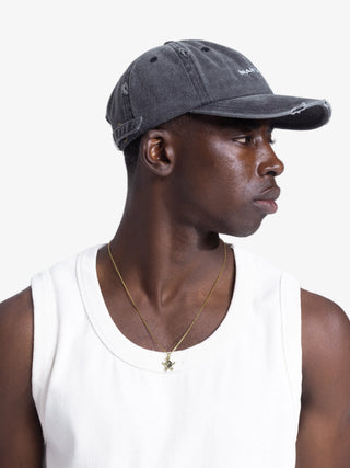 Logo Cap Distressed - Washed Charcoal