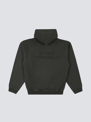Cut & Sew “F*ck Off I'm Gardening” Hoodie - Washed Charcoal