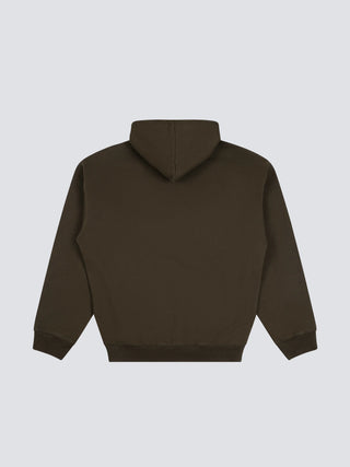 Garden Hose Chain Stitch Hoodie - Solid Charcoal Black