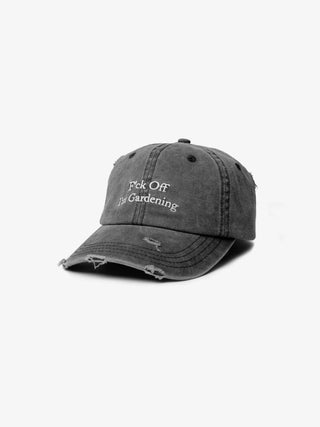 F*ck Off I'm Gardening Cap Distressed - Washed Charcoal