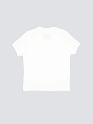 Heavy Rib T-Shirt Distressed - White