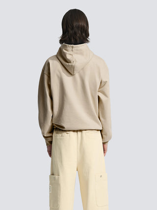 Garden Hose Chain Stitch Hoodie - Solid Khaki