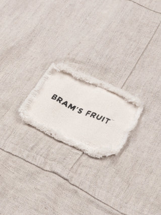 Linen Repair Shirt Shortsleeve - Natural Linen