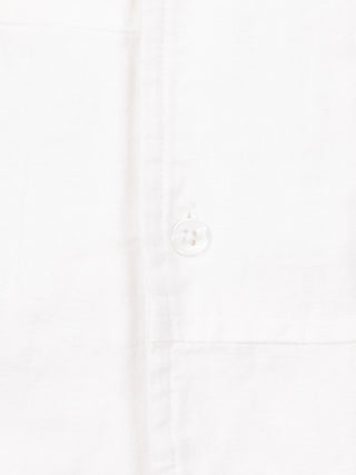 Linen Repair Shirt Shortsleeve- White