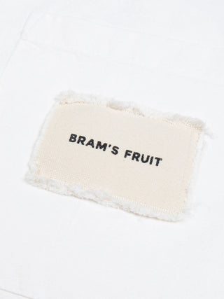 Distressed Linen Shirt Longsleeve - White