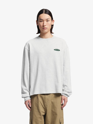 Distressed “F*ck Off I'm Gardening” Longsleeve - Grey Melange