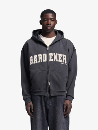 Gardener Zipper Hoodie - Shadow Black