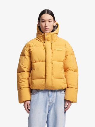 Hooded Puffer Jacket - Sunrise Yellow