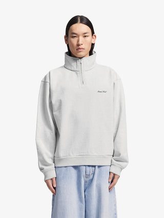 Script Logo Quarter Zip - Beige