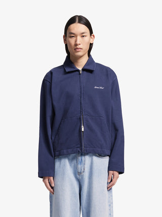 Script Logo Full Zip - Navy
