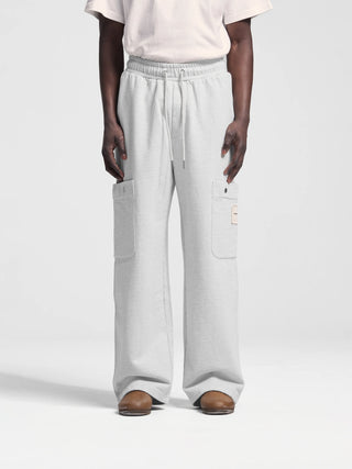 Side Pocket Sweat Trousers - Natural Melange