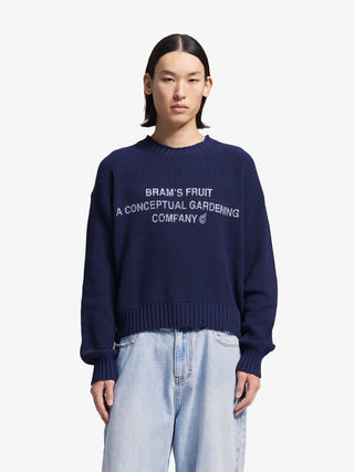 Stamp Knit - Navy