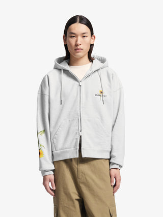 Sunflower Zipper Hoodie - Natural Melange