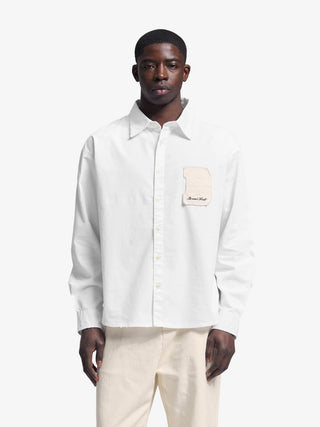 Varsity Shirt LS - White
