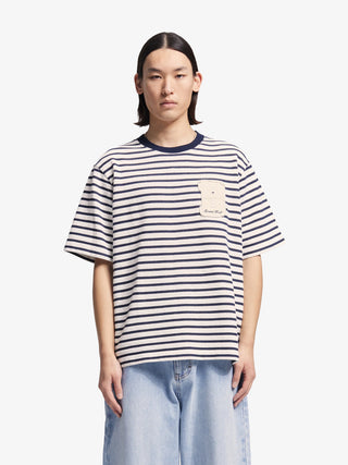 Varsity Striped T-shirt - Navy