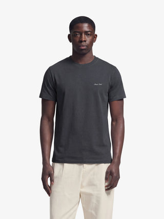 Fitted Script Logo T-shirt - Shadow Black