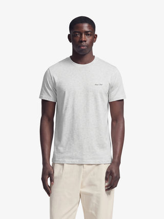 Fitted Script Logo T-shirt - Natural Melange