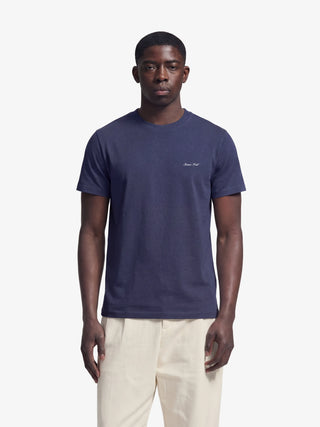 Fitted Script Logo T-shirt - Midnight Blue