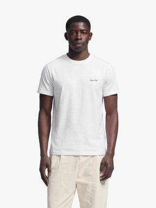 Fitted Script Logo T-shirt - White