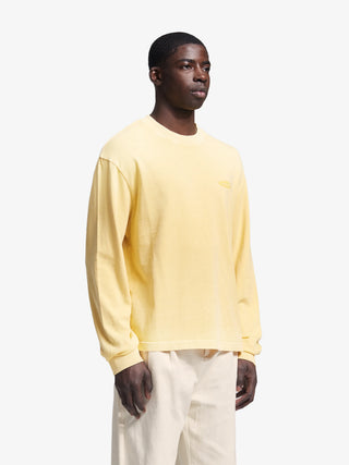 Distressed “F*ck Off I’m Gardening” Longsleeve - Washed Sunrise Yellow