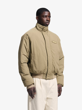 Reversible Bomber Jacket - Olive Green