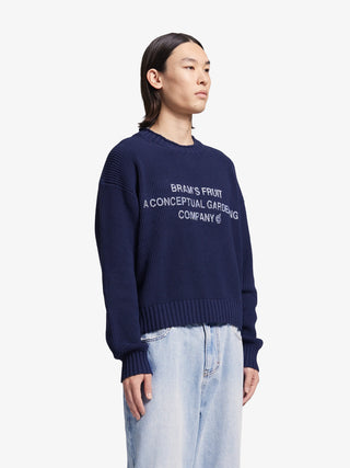 Stamp Knit - Navy