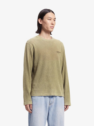 Stamp Waffle Longsleeve - Washed Olive Green