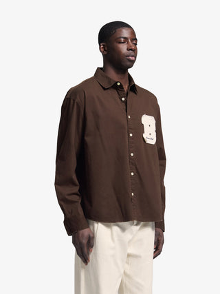 Varsity Shirt LS - Brown