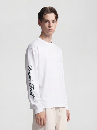 Script Logo Longsleeve - White