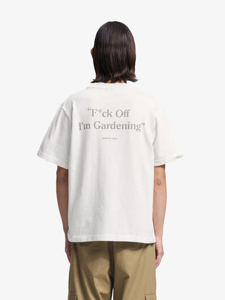 Distressed “F*ck Off I'm Gardening” T-Shirt - White