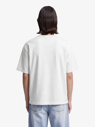 Distressed Script Logo T-shirt - Off-White