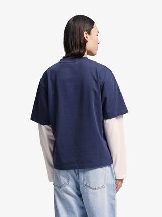 Double Layer T-shirt - Midnight Blue