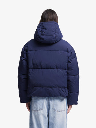 Hooded Puffer Jacket - Navy