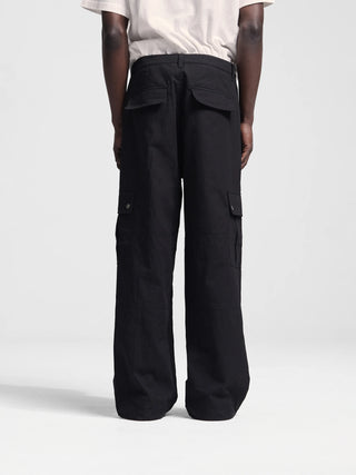 Ripstop Cargo Trousers - Black
