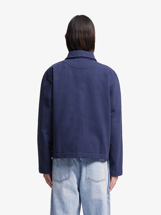 Script Logo Full Zip - Navy