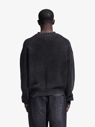 Stamp Knit - Charcoal Black