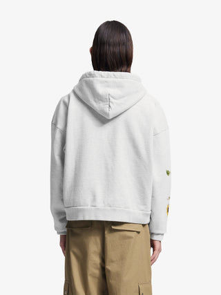 Sunflower Zipper Hoodie - Natural Melange
