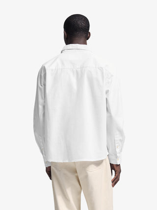 Varsity Shirt LS - White