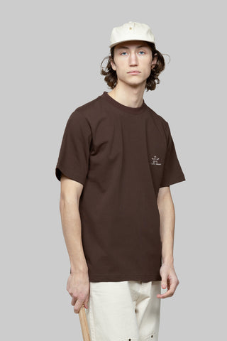 Lemon Outline T-shirt - Brown