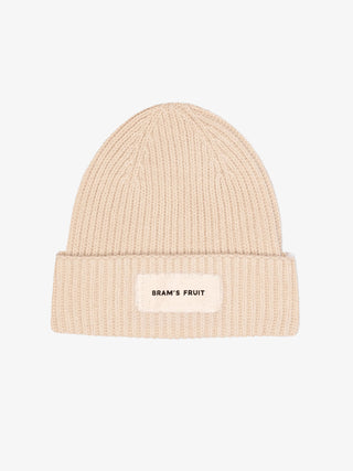 Distressed  Beanie- Beige