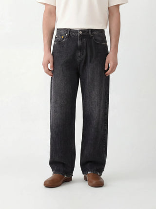 Denim Trousers - Washed Black