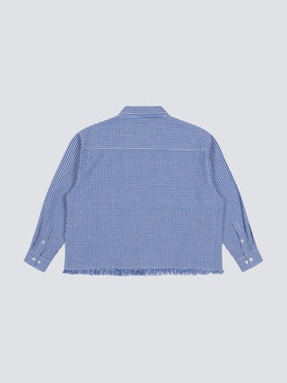 Distressed Farmer’s Shirt LS - Navy