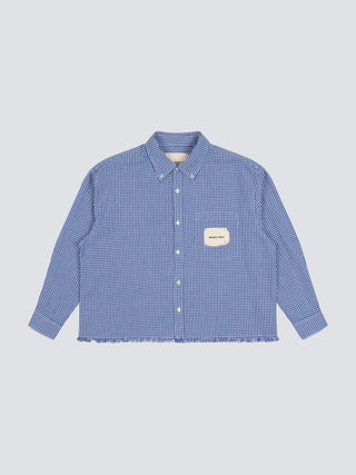 Distressed Farmer’s Shirt LS - Navy